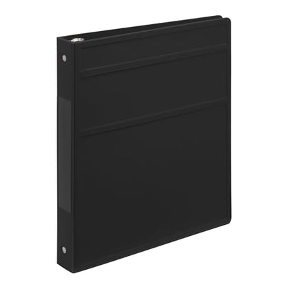 Carstens 1-Inch Heavy Duty 3-Ring Binder - Side Opening, Black, Durable Plastic, No-Gap Rings, Waterproof Cover, No Pockets, Holds 125 US Letter Sheets, BPA-Free, Made in USA (8719-3R), Case of 18 - color: Black, size: Case of 18