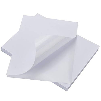 BESTEASY Sticker Paper 8.5" x 11" Full Sheet Label Stickers for Laser & Inkjet Printers, Self-Adhesive Paper Shipping Labels (1-up 1000 Labels) - size: 1000 sheets, style: 1 up-8.5"x11"