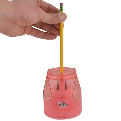 Westcott iPoint® GEM Battery Pencil Sharpener, Pink (00578) - color: Pink
