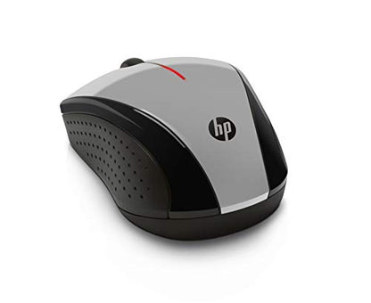 HP X3000 G3 Wireless Mouse Silver, up to 15-Month Battery,Scroll Wheel, Side Grips for Control, Travel-Friendly, Blue LED, Powerful 1600 DPI Optical Sensor, Win XP,8, 11 Compatible (683N9AA#ABL) - color: Silver