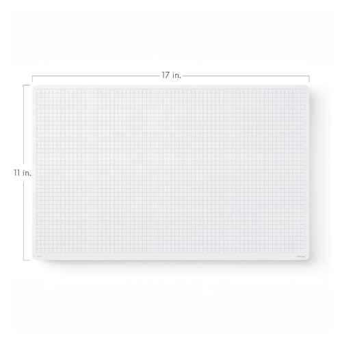 Notsu Graph Notepads 11 x 17 inch | Large Graphing Double Sided Drafting Pads with 1/4" Quad Grid Premium Thick Paper 120gsm - size: 11" x 17", style: Graph Paper
