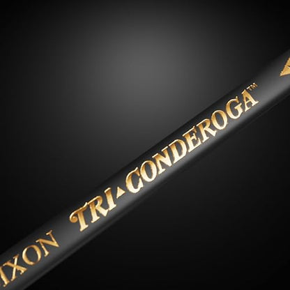 Ticonderoga Tri-Conderoga Triangular Pencils, Wood-Cased #2, Sharpener, Soft Touch Comfort Barrel, Black, 12-Pack (22500)