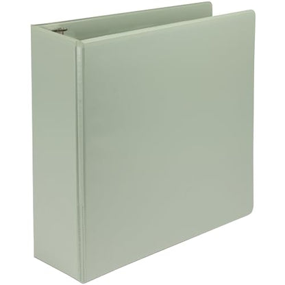 Samsill Plant-Based 3 Inch Durable D-Ring, View Binder, Eco-Friendly, USDA Certified Biobased, Single, Dusty Green - color: Sage Green, size: 3-Inch