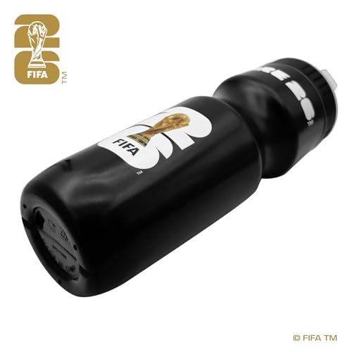 Official FIFA World Cup 2026 Edition 24oz Refillable Squeeze Water Bottle - color: Black