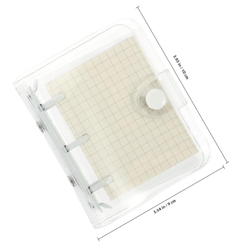 ARTIBETTER Mini Cover Loose-leaf Notebook with White 3-ring Binder, Small Adorable Notepad for Note Taking and Journaling, Convenient Scrapbook for Office and School Use