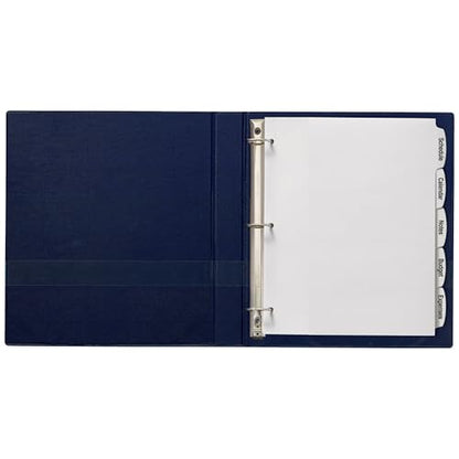 Avery Big Tab Printable White Label Dividers for 3 Ring Binders, 5 Tabs per Set, White, Great for Office Supplies, School Supplies, Organizing, and More (20 Sets of 14434) - size: One Size, style: 20 Sets
