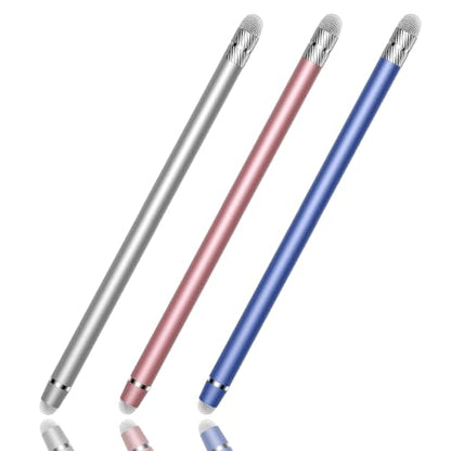 Stylus Pen for Touchscreen,2-in-1 High Sensitivity Stylus | Suitable for iPad/iPhone/Android Tablets,Compatible with Touch Screen Devices(3 Stylus-Silver/Blue/Rose Gold) - color: Silver/Blue/Rose Gold