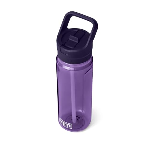 YETI Yonder 750 ml/25 oz Water Bottle with Yonder Straw Cap, Pace Purple - color: Pace Purple, size: 25 Ounces