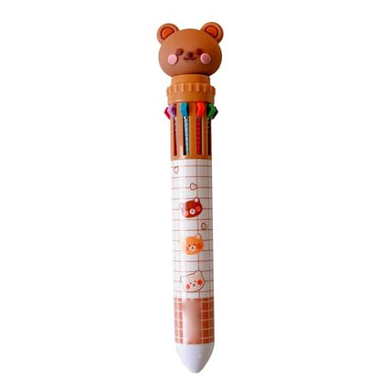 Multi-Color Gel Pen Set with Quick-Drying Ink, Push-Button Retractable Design, Writing Ballpoint Pens for Students & Office Use – Premium Plastic Body, Cute & Functional Stationery (Compatible with