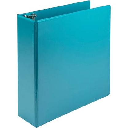 Samsill Plant-Based 3 Inch Durable Round Ring, View Binder, Eco-Friendly, USDA Certified Biobased, Single, Turquoise - color: Turquoise, size: 3", style: Single