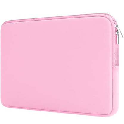 RAINYEAR 11-11.6 Inch Laptop Sleeve Protective Soft Lining Cover Compatible with MacBook Neo A18 11.6" MacBook Air for 11" Notebook Computer Tablet Chromebook (Pink, Upgraded Version) - color: Pink(upgraded Version), size: 11"-11.6"