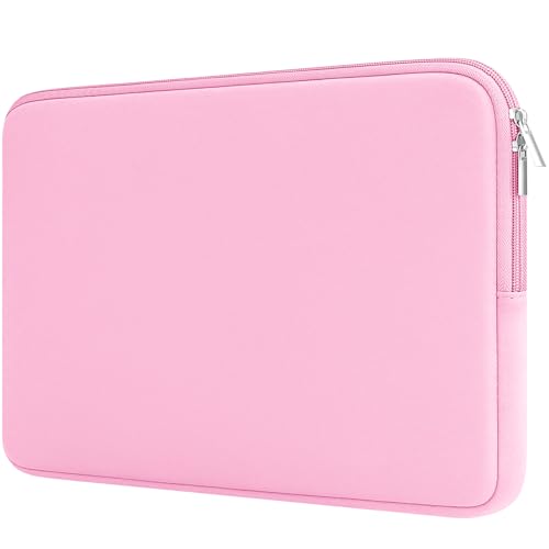 RAINYEAR Laptop Sleeve Protective Case Soft Lining Zipper Cover Padded Carrying Bag Compatible with Notebook Computer Ultrabook Chromebook,13"-13.3", Pink (Upgraded Version) - color: Pink(upgraded Version), size: 13"-13.3"