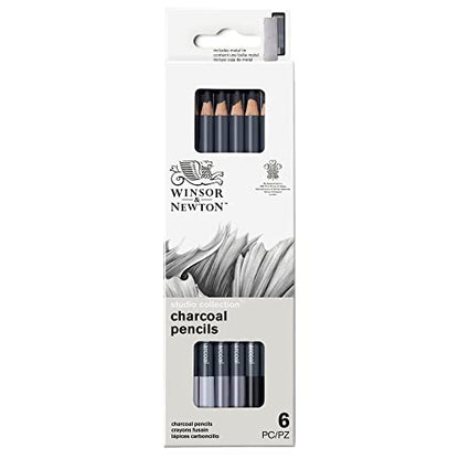 Winsor & Newton Studio Collection, 6개, 차콜 연필 - style: 숯 연필 6개