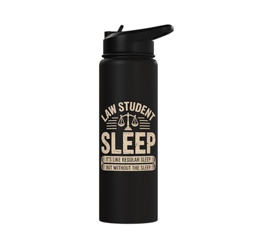 Future lawyer Law Student funny law school Stainless Steel Insulated Water Bottle