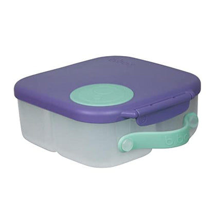 b.box Mini Lunch Box Kids | 4.25 Cup Leak Proof Bento Box for Kids Ages 3+ | 3 Compartment Snack Containers, School Lunch Container, Dishwasher Safe, BPA-Free, PFAS-Free - Lilac Pop - color: Lilac Pop, size: 1-pack