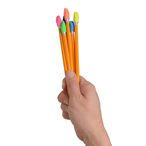 Westcott ‎14891 Pencil Eraser Toppers, Assorted, 12 Pack - size: 12 Count (Pack of 1), style: Toppers