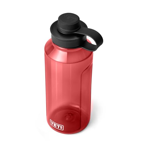 YETI Yonder Water Bottle with Yonder Tether Cap, Lightweight, Leakproof and BPA-Free - color: Rescue Red, size: 50 Ounces