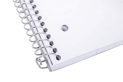 Mintra Office Durable Spiral Notebooks, 1 Subject, (White, College Ruled 12pk), 100 Sheets, Poly Pocket, Moisture Resistant Cover, School, Office, Business, Professional - color: White, size: College Ruled 12pk