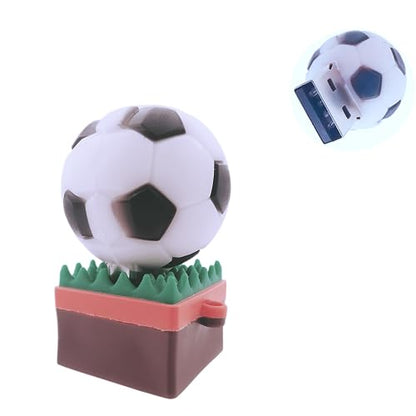64GB Cartoon Cool Football USB Flash Drive Cute Novelty Memory Stick - color: Football, size: 64GB