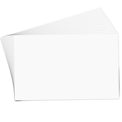 Goefun 300 Pack Large Index Cards 5x8 White Cardstock 80lb | Goefun Blank Note Cards, Thick Paper for Printing, Study Notes, Recipes, DIY Art Projects - color: white, size: 5x8-300pack