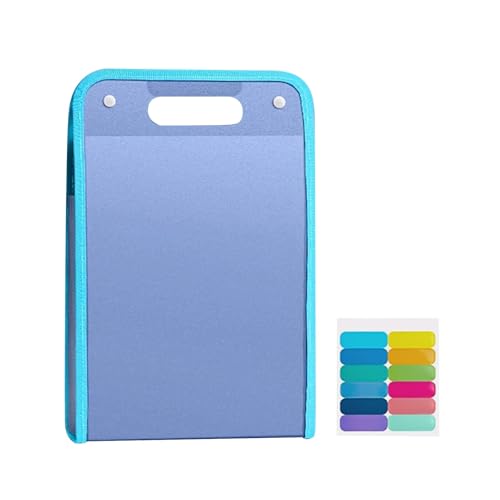 File Folder, Accordion File Organizer 13 Pockets with Labels, Portable Document Receipt Organizer for A4 Files, Waterproof Expanding Files Folder for Schoolbag Office School Supplies, Back to School - color: A