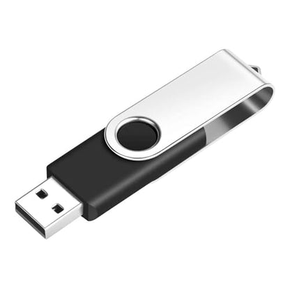 50-Pack of 2GB Bulk Flash Drive EASTBULL FAT32 Thumb Drives Pack (Black) | USB2.0 Metal Thumb Drives Bulk 2G USB Drives Pack with 50 Lanyards for Data Storage - size: 2GB, style: 50-Pack