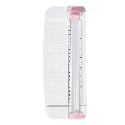 Dioche Mini A5 Paper Trimmer - Portable Craft Cutting Machine with Safety Vane/Wing & Extendable Ruler for Photos, Cards, Scrapbooking & DIY Projects