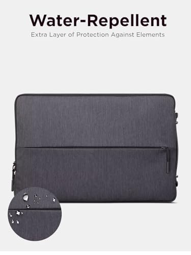 Lenovo Urban Laptop Sleeve 14 Inch for Laptop/ Notebook/Tablet Compatible with MacBook Air/Pro Water Resistant - Charcoal Grey - size: 14 inch