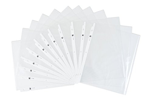 Charles Leonard Sheet Protectors, Top Loading with Binder Holes, 2 Mils Economy Weight, Letter Size, Clear, 15-Pack (48115)