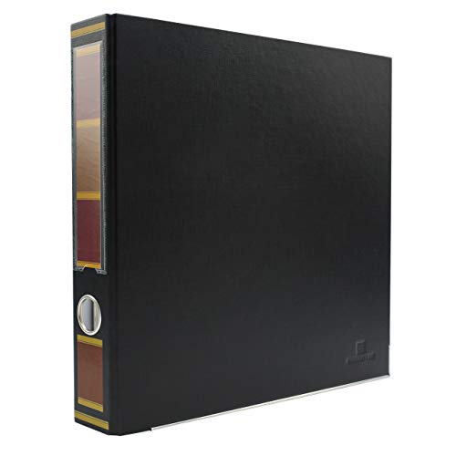 3-Ring Premium Binder - Barrister Black, 2" Spine, by Bindertek | 325 Sheet Capacity, 1.25" D-Rings, Linen-Textured Covers, Steel Reinforced Edges, Spine Label Included - color: Barrister Black, size: 2" Spine