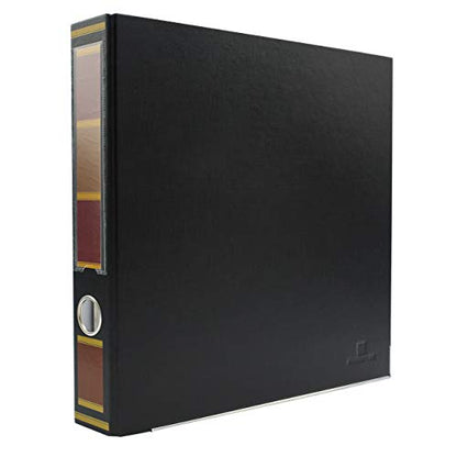 3-Ring Premium Binder - Barrister Black, 2" Spine, by Bindertek | 325 Sheet Capacity, 1.25" D-Rings, Linen-Textured Covers, Steel Reinforced Edges, Spine Label Included - color: Barrister Black, size: 2" Spine