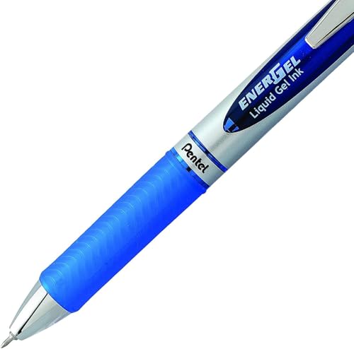 Pentel Energel 0.3mm Extra Fine Point Rtx Retractable Needle Tip Pen - 6 Black & 6 Blue - pack of 12