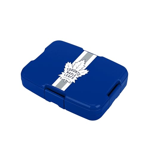 FOCO NHL Unisex-Adult Officially Licensed Team Color Stripe Primary Logo Hockey Leak Proof 5 Compartment Bento Lunch Box - Toronto Maple Leafs - color: Toronto Maple Leafs
