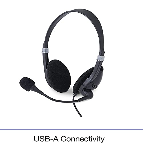 Verbatim Stereo USB Headset with Microphone and in-Line Remote