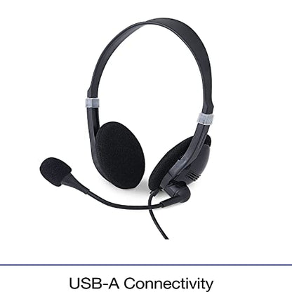 Verbatim Stereo USB Headset with Microphone and in-Line Remote
