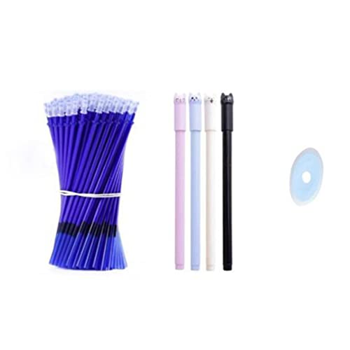 25pcs/Set Erasable Gel Pen Refills Rod 0.5mm Washable Handle Magic Erasable Pen for School Pen Writing Tools Kawaii Stationery (1 Blue) - color: 1 Blue