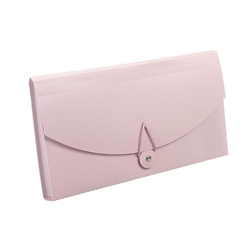 Accordian Expanding File Folder, Document Storage Organizer with 13 Pockets for Home, Office, School, Travel Scenarios (Pink) - color: Pink