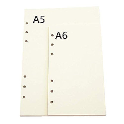 Harphia A5 Planner Paper Refills, 100gsm Thicker Blank Paper for Filofax, 6 Ring Binder - color: Blank Paper, size: A5