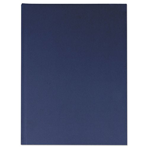 Universal UNV66352 10.25 in. x 7.63 in. 1-Subject Wide/Legal Rule Casebound Hardcover Notebook - Dark Blue Cover