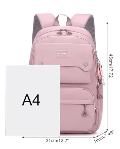 JiaYou Teen Girls Casual Backpack High Middle School Daypack Women Daily Travel Laptop Bag (1# Purple, 26 Liters) - color: 1# Purple