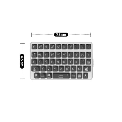 EXknight Mini Keyboard - Wireless Bluetooth Keyboard for iOS, iPhone, iPad, Mac, Android, Smartphone, Tablet & PC White&Black - color: White&Black