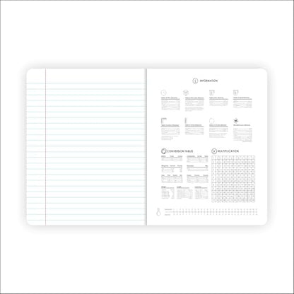 Composition Book – 100 Sheets, Wide Ruled, 9.75 x 7.5 inch – Durable Flex Cover – School & Office Use – Pack of 6 - color: Black Marble, size: Pack of 6