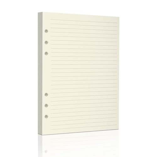 A5 Ruled Refills Inserts for 6-Ring Binder, Loose Leaf Planner Filler Paper, Planner Inserts,80 Sheets/160 Pages,Lined(Line-A5) - size: Line-A5