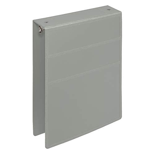 Carstens 2-Inch Heavy Duty 3-Ring Binder - Top Opening, Ash Gray, Durable Plastic, Precision No-Gap Rings, Waterproof Cover, No Pockets, Holds 300 US Letter Sheets, BPA-Free, Made in USA (2872-3R) - color: Gray, size: Individual