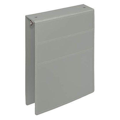 Carstens 2-Inch Heavy Duty 3-Ring Binder - Top Opening, Ash Gray, Durable Plastic, Precision No-Gap Rings, Waterproof Cover, No Pockets, Holds 300 US Letter Sheets, BPA-Free, Made in USA (2872-3R) - color: Gray, size: Individual