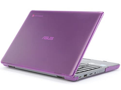 mCover Case ONLY Compatible with 2022~2023 11.6" ASUS Chromebook CR1 (CR1100CA or CR1100FA) Series Laptop Computers (NOT Fitting Any Other ASUS Models) - Purple - color: Purple