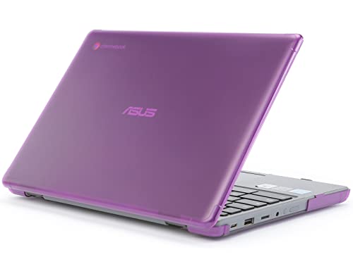 mCover Case ONLY Compatible with 2022~2023 11.6" ASUS Chromebook CR1 (CR1100CA or CR1100FA) Series Laptop Computers (NOT Fitting Any Other ASUS Models) - Purple - color: Purple