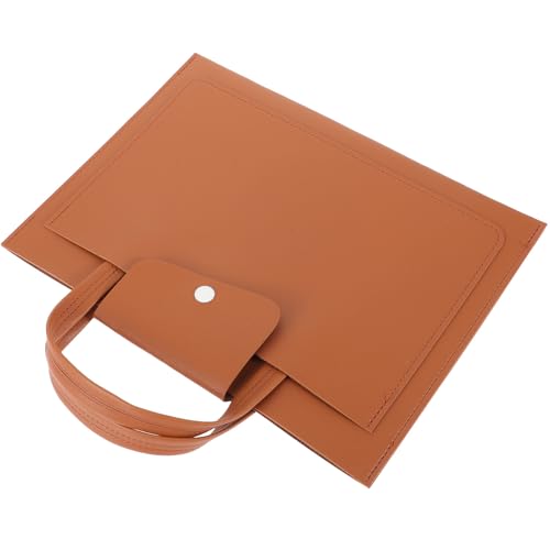 LABRIMP Pu Leather Laptop Bag for Women Computer Handbag with Padded Sleeve, Protective Tablet Carrying Bag for Professional Meetings and Occasions, Travel-friendly Design in Khaki