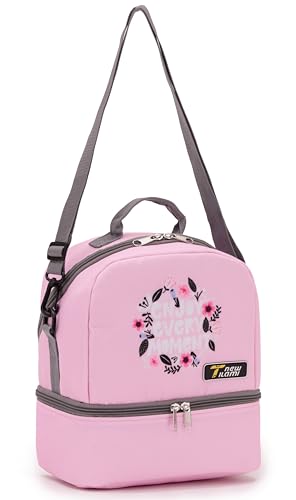 NEW TILAMI Kids Lunch Bag Double Insulated for tilami Rolling Backpack Girls Boys forTravel School Picnic, Blush Bloom - color: Blush Bloom