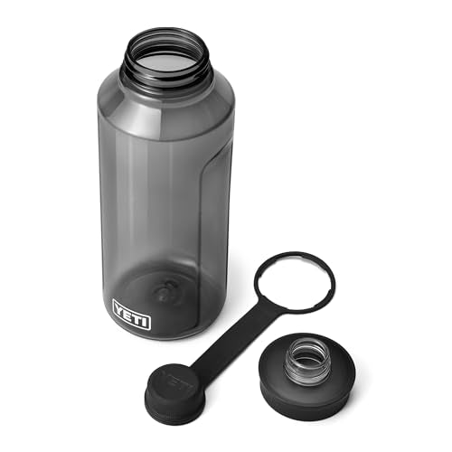 YETI Yonder Water Bottle with Yonder Tether Cap, Lightweight, Leakproof and BPA-Free - color: Charcoal, size: 50 Ounces